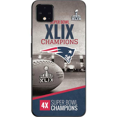 NFL Patriots Super Bowl XLIX Champs Google Pixel 4 XL Skin